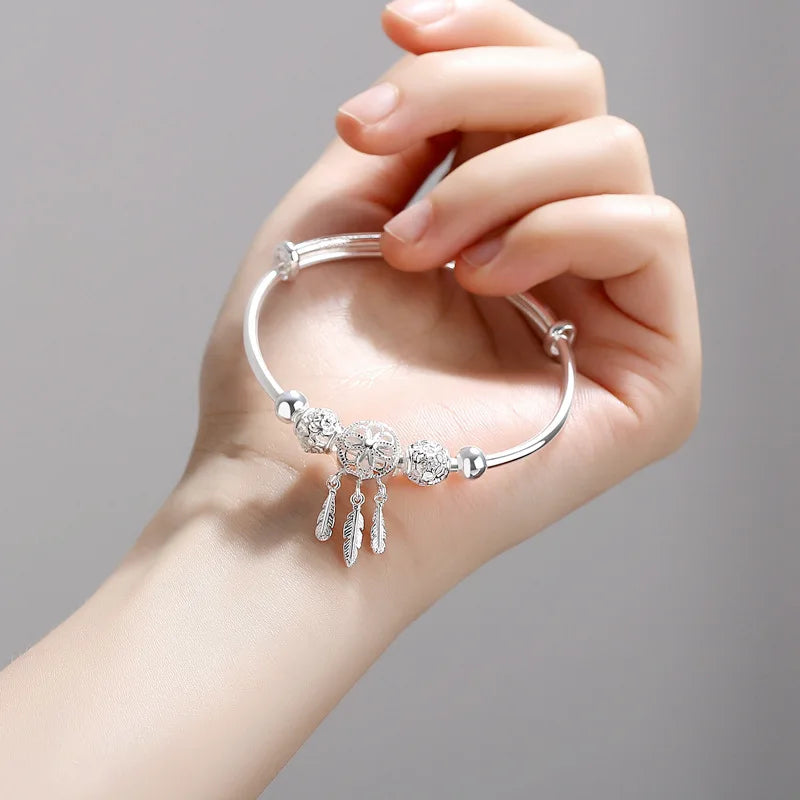 Amazing Silver Bangles for Women Short Cuff Bracelets with Eye Catching Designs