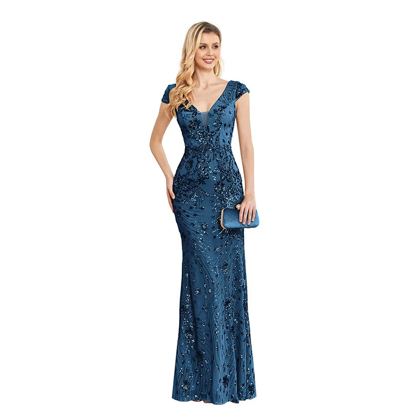 Elegant  Sequin Evening Dress 2024 For Women