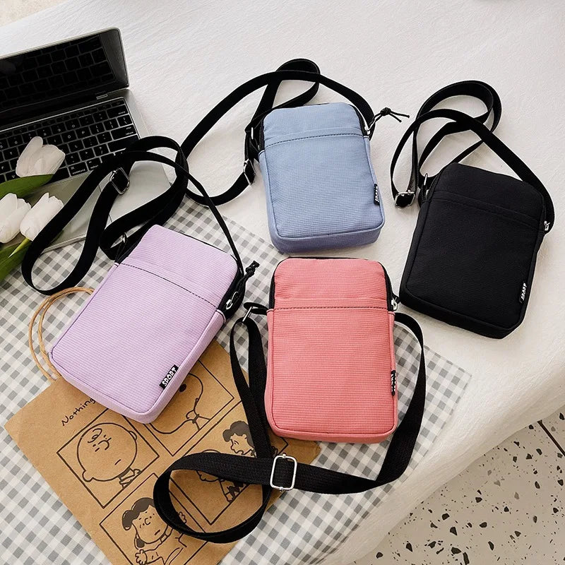 Mini Crossbody Bag Women's Fashionable Mobile Phone Bag All-match Vertical Handbag with Hanging Neck Coin Purse