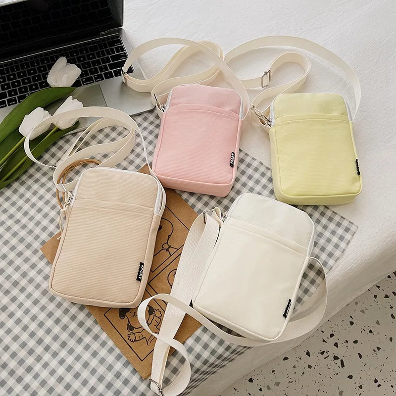 Mini Crossbody Bag Women's Fashionable Mobile Phone Bag All-match Vertical Handbag with Hanging Neck Coin Purse