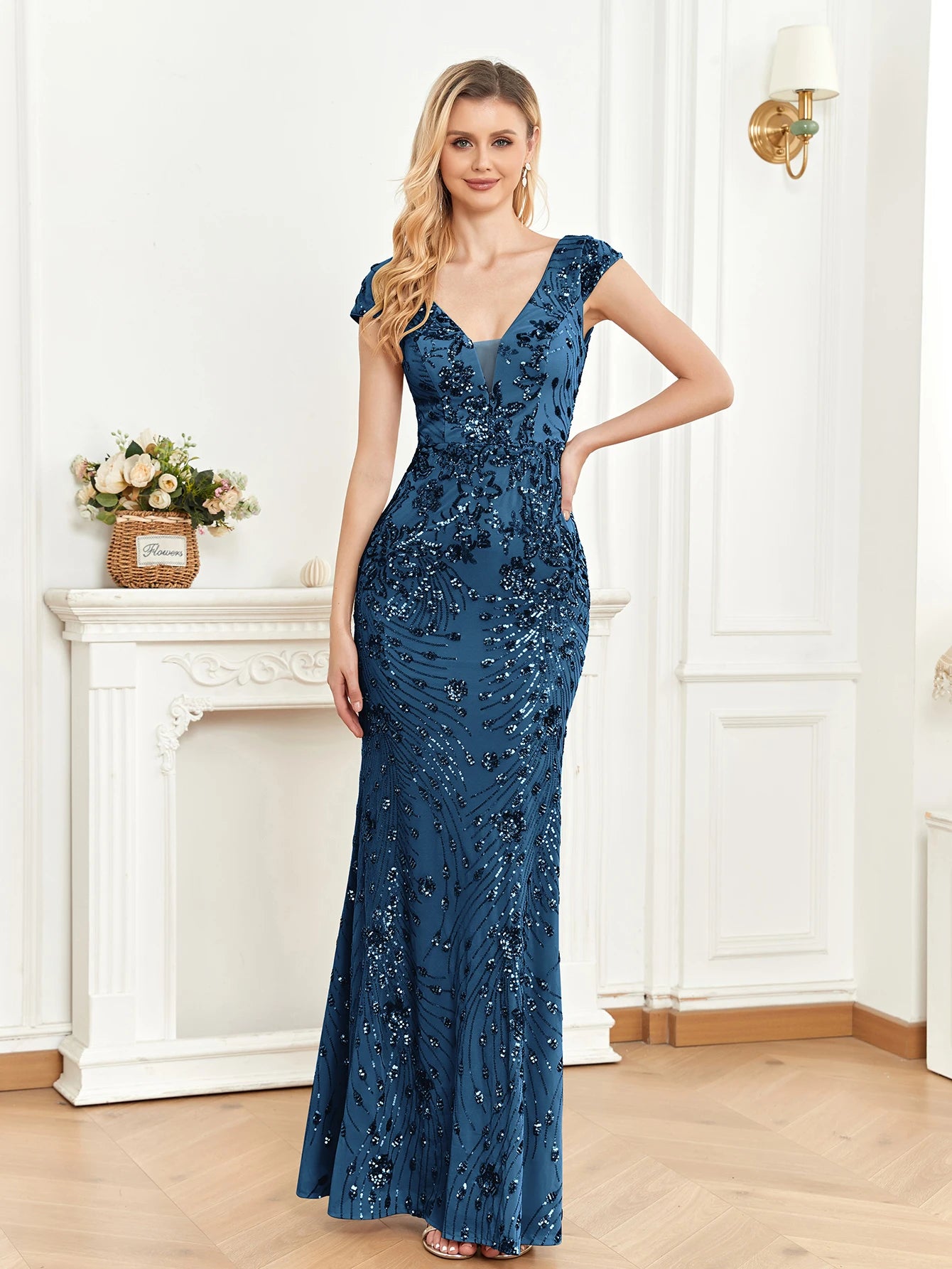 Elegant  Sequin Evening Dress 2024 For Women